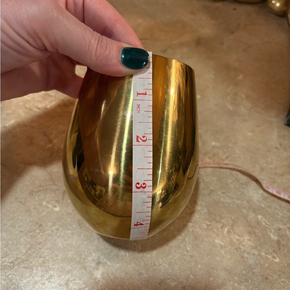 2 - VISKI - GOLD PLATED STAINLESS STEEL - WINE GLASSES / CUPS - Picture 7 of 8